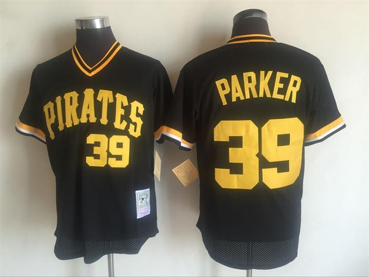 2017 MLB Pittsburgh Pirates #39 Dave Parker Black Throwback Jerseys->pittsburgh pirates->MLB Jersey